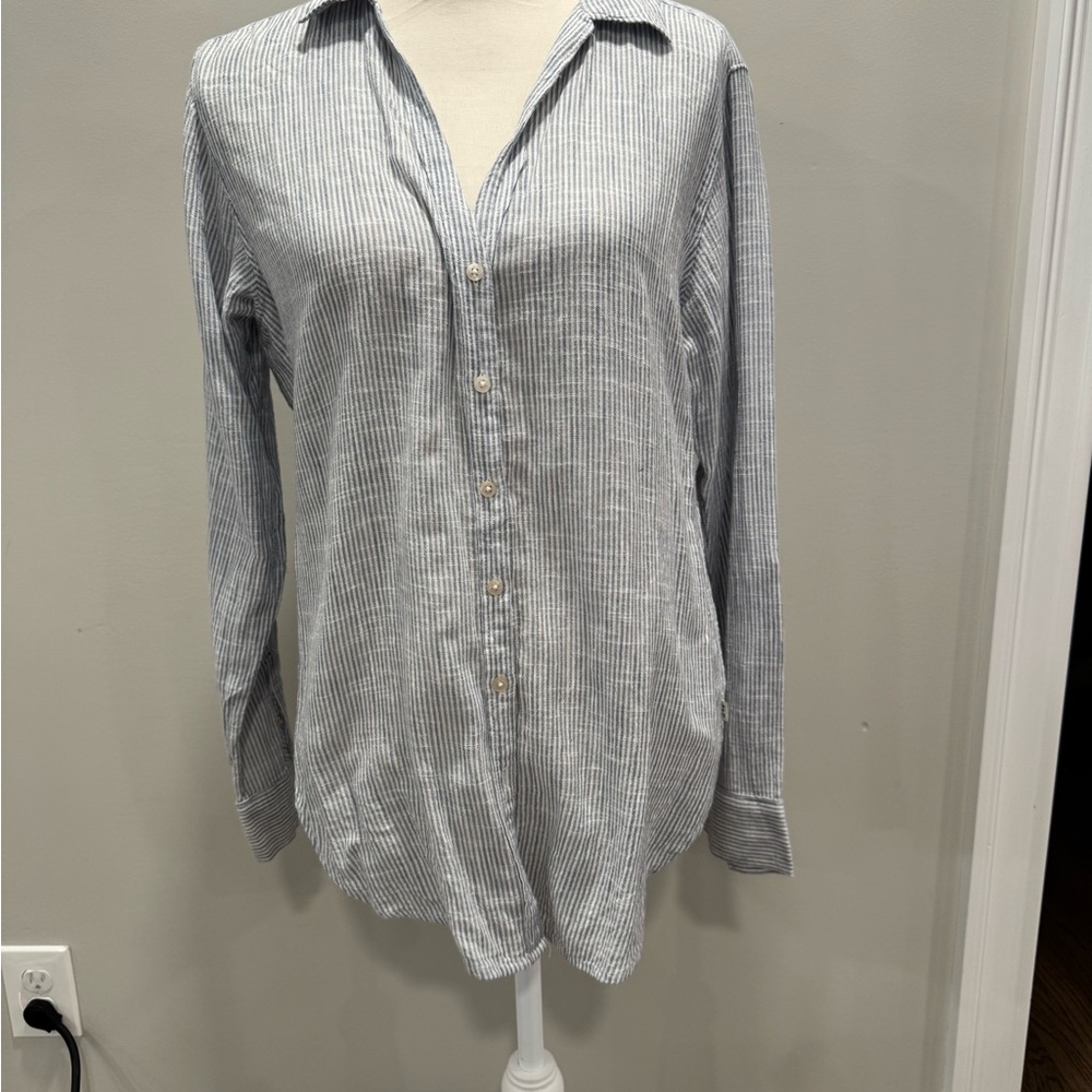 Abercrombie and fitch Classic Striped Blue Shirt